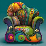 Relax: Easy Chair - Square Jigsaw Puzzle