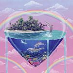 Tiny Worlds: The Dolphins - Square Jigsaw Puzzle