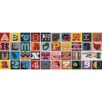 Needlepoint A to Z - Panoramic Jigsaw Puzzle