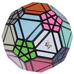 Soccer Megaminx - Black Body (20-Axis Icosidodecahedron)