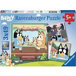 Bluey: Bluey's Adventures - 3 x 49 Piece Puzzles