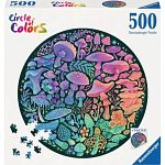 Circle of Colors - Mushrooms - 500 pc Circle Jigsaw