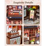 Rolife DIY Book Nook Shelf Insert  (Bookend) - Sakura Wine Alley