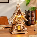 ROKR DIY Wooden Mechanical - Wood Color Cuckoo Clock