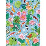By the Koi Pond - 1000 Piece Jigsaw Puzzle in Square Box