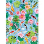 By the Koi Pond - 1000 Piece Jigsaw Puzzle in Square Box