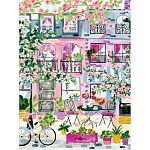 Cherry Lane Blossoms - 1000 Piece Jigsaw Puzzle in Square Box