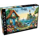 Blue House Bay - 1000 Piece Jigsaw Puzzle