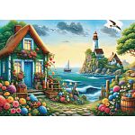 Blue House Bay - 1000 Piece Jigsaw Puzzle