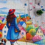 Dog Walking Bliss - 1000 Piece Jigsaw Puzzle