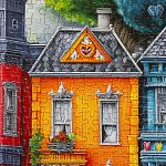 Bright Neighborhood - 1000 Piece Jigsaw Puzzle