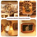 Steam Fantasy - DIY 3D Puzzle Infinity Train Cabin Book Nook Kit