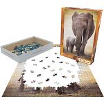 Elephant & Baby - 1000 Piece Jigsaw Puzzle
