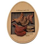 Six Hens In A Box - Wooden Packing Puzzle