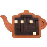 Teapot - Wooden Tray Packing Puzzle