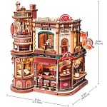 ROKR DIY Wooden Mechanical Model - Dream Coffee Factory