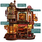 ROKR DIY Wooden Mechanical Model - Dream Coffee Factory