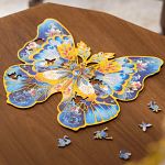 Rowood: Morpho Helena - 200 Piece Shaped Wooden Jigsaw Puzzle