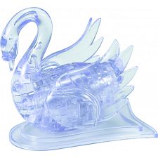 3D Crystal Puzzle - Swan - Clear