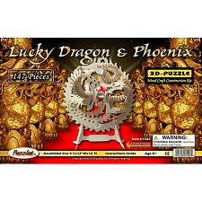 Lucky Dragon and Phoenix - 3D Wooden Puzzle