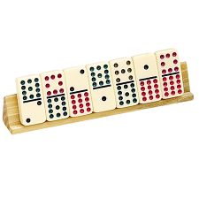 Domino Holders (2)  - Wooden (CHH Games 704551024057) photo