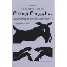 The Wonderful Chinese Pony Puzzle - Trade Card (Sam Loyd 779090800219) photo