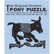 The Original Chinese Pony Puzzle - Trade Card (Sam Loyd 779090709451) photo