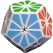 New Improved 12 color Pyraminx Crystal - White body (Meffert's 779090809649) photo