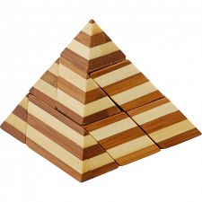 Bamboo Wood Puzzle - Pyramid - 