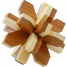 Bamboo Wood Puzzle - Snowflake - 