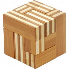 Bamboo Wood Puzzle - Soma Qube - 