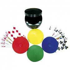 4 pc Round Card Holders with Case (CHH Games 704551402770) photo