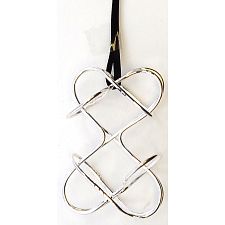 Puzzle Pendant - Double Heart