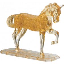 3D Crystal Puzzle Deluxe - Horse (Brown)