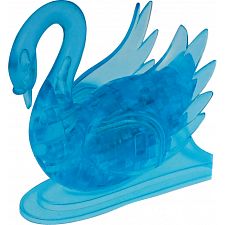 3D Crystal Puzzle - Swan (Blue)
