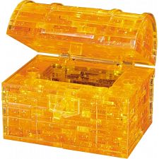 3D Crystal Puzzle - Treasure Chest (Gold) - 