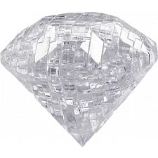 3D Crystal Puzzle - Gem - Diamond (Clear)