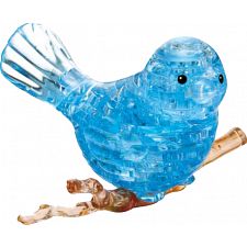 3D Crystal Puzzle - Bird (Blue) - 