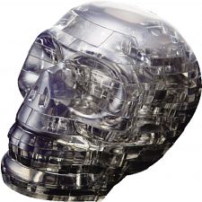 3D Crystal Puzzle - Skull (Black) - 