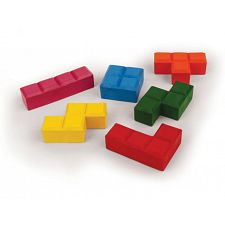Puzzle Blocks Crayons (Kikkerland 612615063907) photo