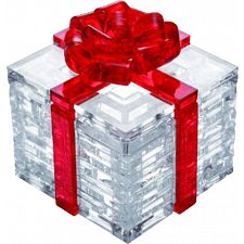 3D Crystal Puzzle - Gift Box (Red)