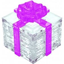 3D Crystal Puzzle - Gift Box (Pink)