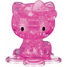 3D Crystal Puzzle - Hello Kitty (Pink) - 