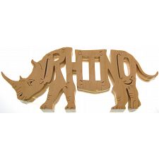Rhino - Wooden Jigsaw (Amish Wood Works 779090823720) photo