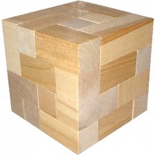 Dee Cube Wooden Brainteaser - 120 Puzzles (Boxed) (Dee Invention Corp. 700112351525) photo