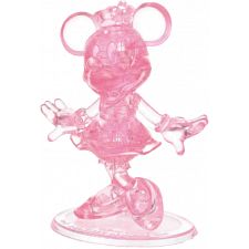 3D Crystal Puzzle - Minnie Mouse (Pink) - 