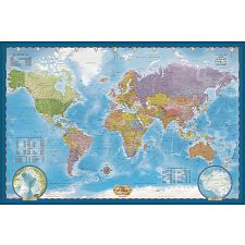 Map of the World (with flags) (Eurographics 628136558907) photo