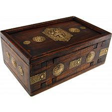 Wooden Puzzle Gift Box - Teak - 