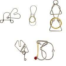 .Level 5 and 6 - a set of 5 wire puzzles