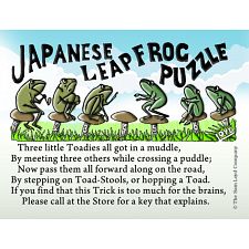 Japanese Leapfrog Puzzle (Sam Loyd 779090706795) photo